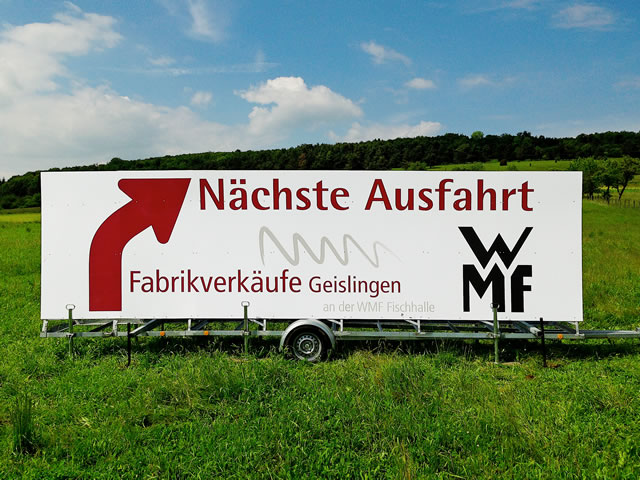 WMF Maxi-Werbebanner vom Profi - Strassenmax
